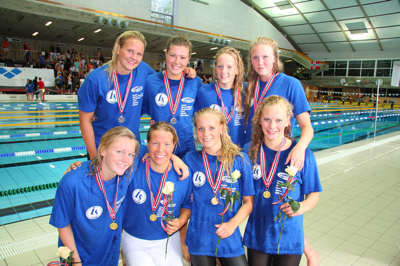 Elisabeth, Stina Kajsa, Kristine, Pia, Heidi, Sara, Line og Ingrid